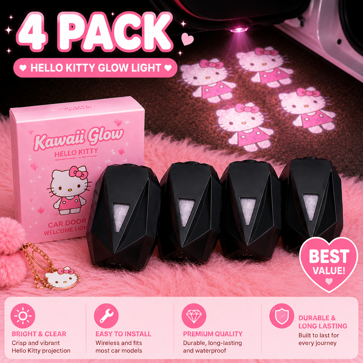 Kawaii Glow™ Car Door Light
